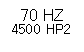 Text Box: 70 HZ4500 HP2